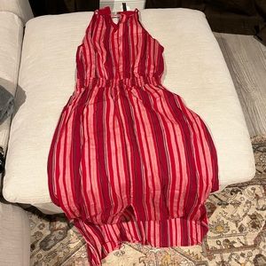 Midi, sleeveless red dress, with a little slit in the front from Target, size M